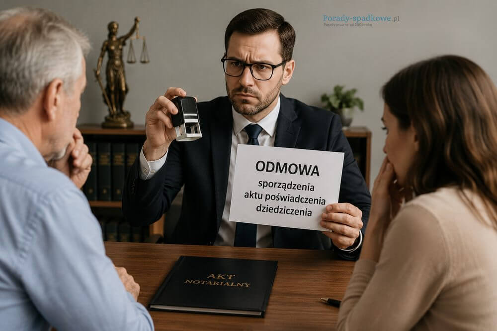 Kiedy notariusz odmówi sporządzenia aktu poświadczenia dziedziczenia?