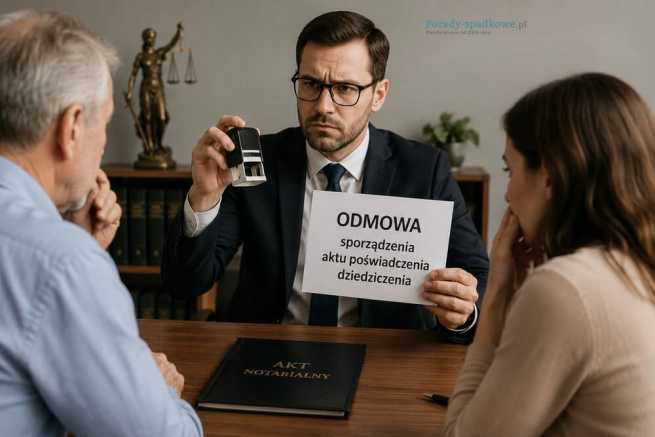Kiedy notariusz odmówi sporządzenia aktu poświadczenia dziedziczenia?